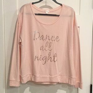 “Dance all night” lightweight sweatshirt